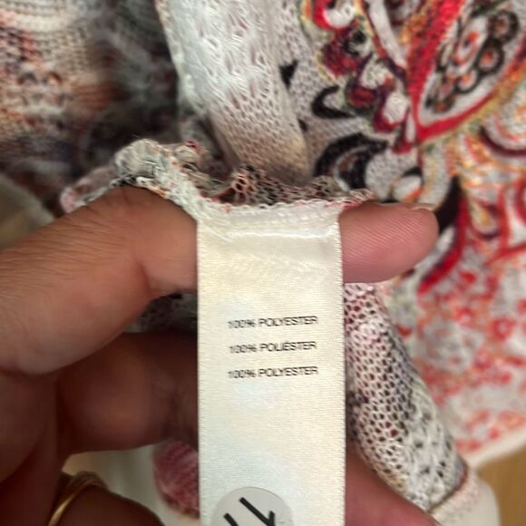 NWT Chicos Woven Mix Margarite Cardigan Sweater Large - Picture 7 of 8